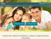 Tablet Screenshot of familiesfirstcare.com